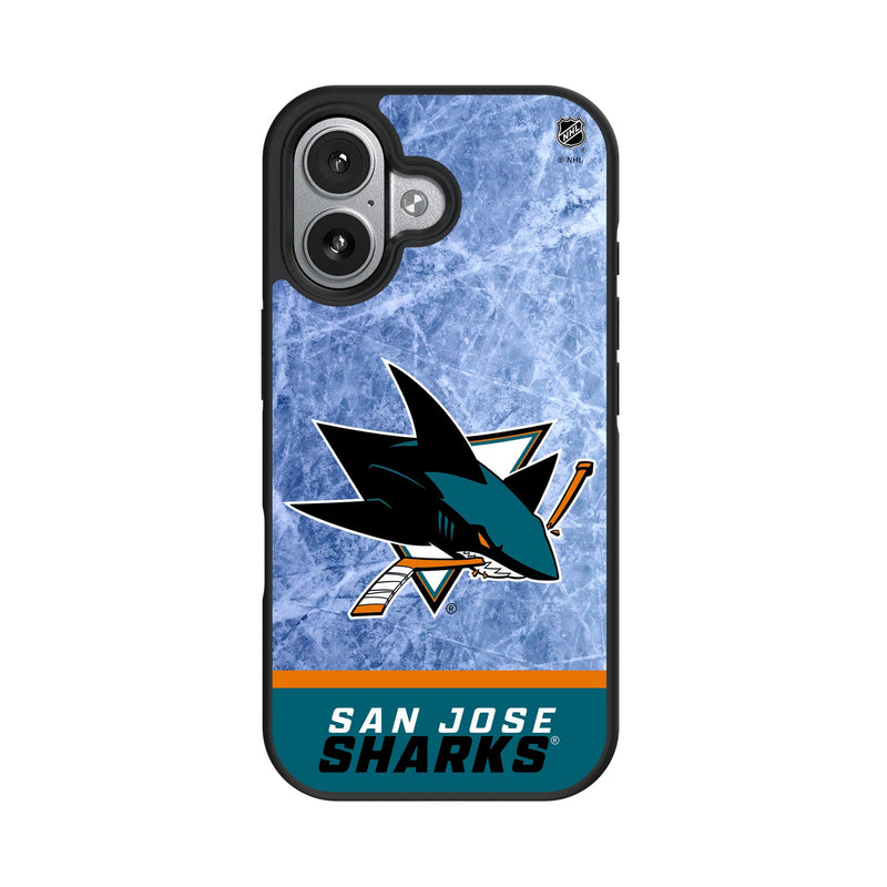 San Jose Sharks Ice Wordmark iPhone Bump Phone Case for Apple iPhone