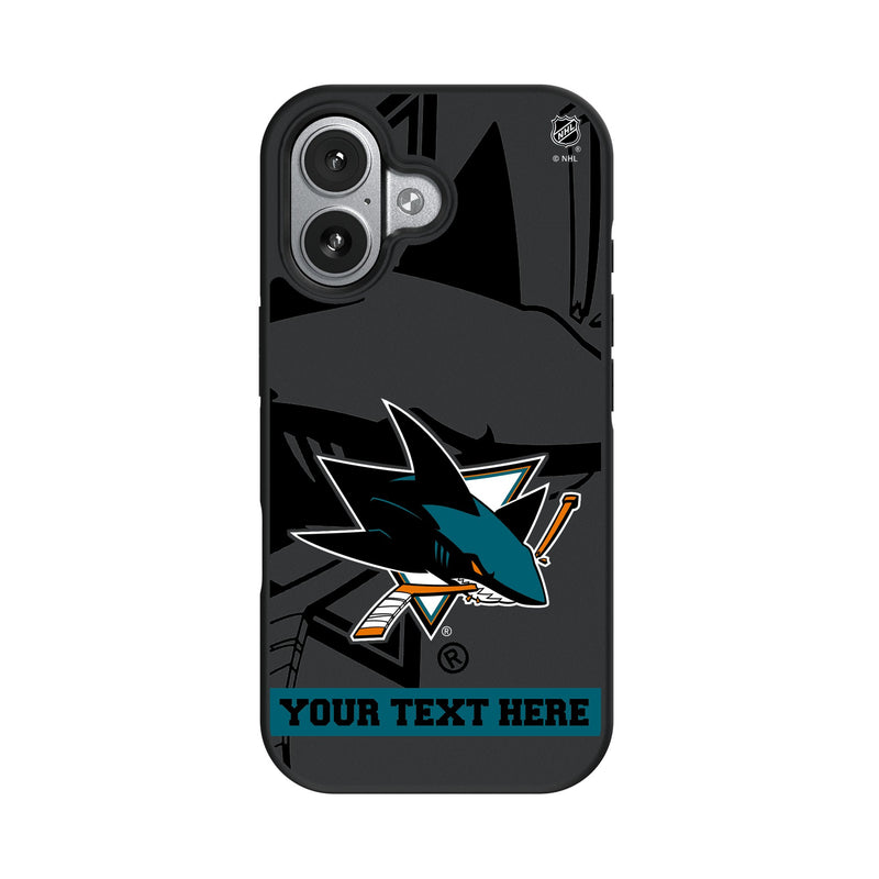 San Jose Sharks Personalized Tilt iPhone Bump Phone Case for Apple iPhone