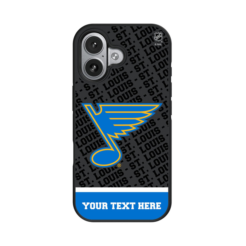St. Louis Blues Personalized EndZone Plus iPhone Bump Phone Case for Apple iPhone