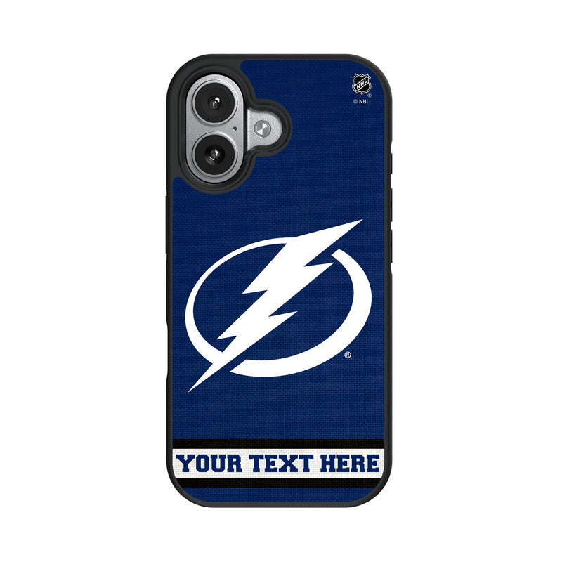Tampa Bay Lightning Personalized Stripe iPhone Bump Phone Case for Apple iPhone