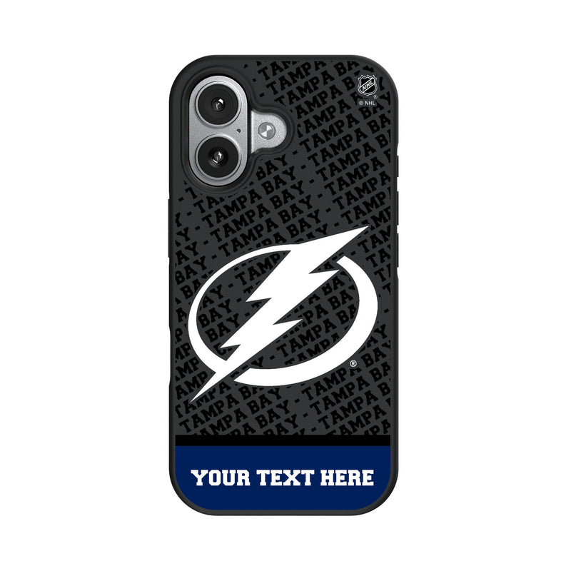 Tampa Bay Lightning Personalized EndZone Plus iPhone Bump Phone Case for Apple iPhone