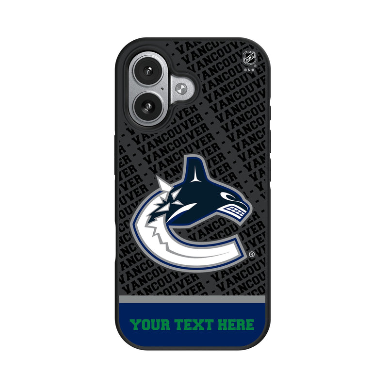 Vancouver Canucks Personalized EndZone Plus iPhone Bump Phone Case for Apple iPhone