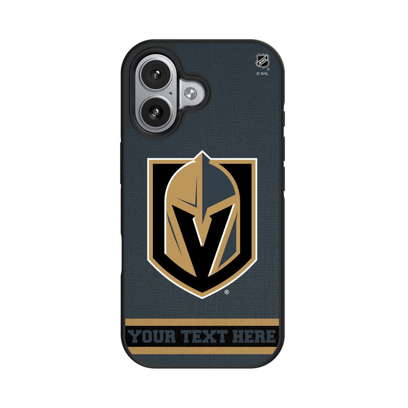 Vegas Golden Knights Personalized Stripe iPhone Bump Phone Case for Apple iPhone