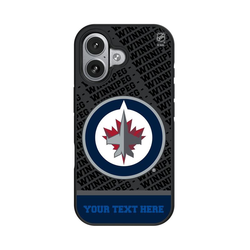 Winnipeg Jets Personalized EndZone Plus iPhone Bump Phone Case for Apple iPhone