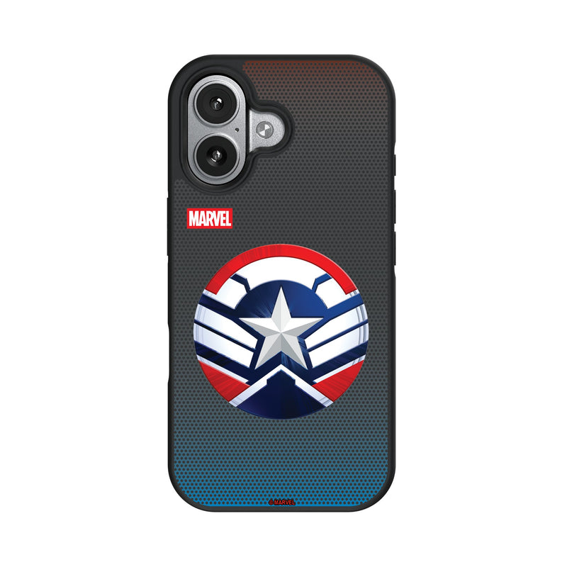 Marvel Avengers Sam Wilson Captain America Grid iPhone Bump Phone Case for Apple iPhone
