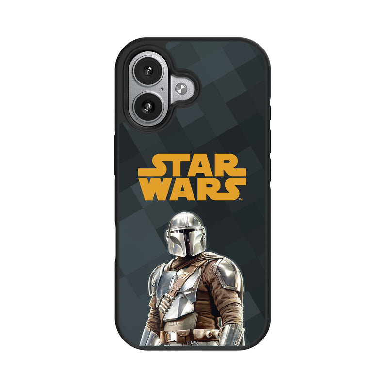 Star Wars: The Mandalorian Din Djarin Color Block iPhone Bump Phone Case for Apple iPhone