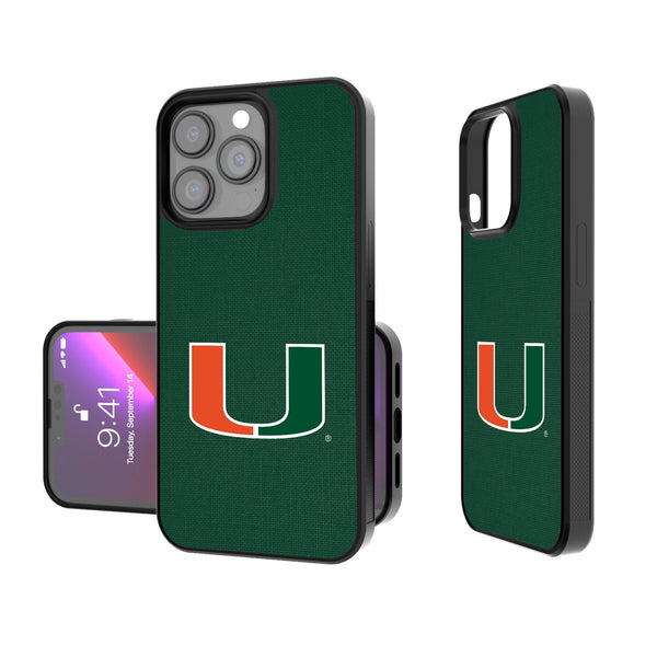 University of Miami Hurricanes Solid iPhone Bump Phone Case