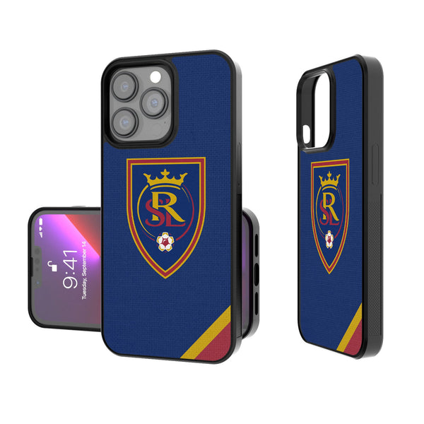 Real Salt Lake   Diagonal Stripe iPhone Bump Phone Case