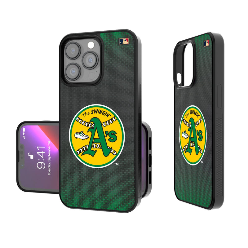 Oakland As 1971-1981 - Cooperstown Collection Linen iPhone Bump Phone Case