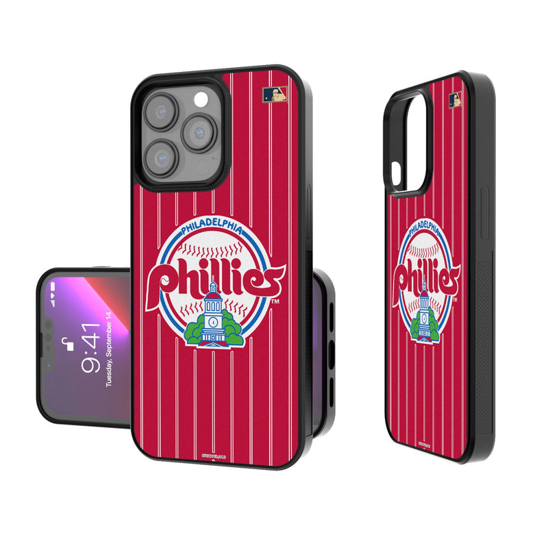 Philadelphia Phillies 1984-1991 - Cooperstown Collection Pinstripe iPhone Bump Phone Case