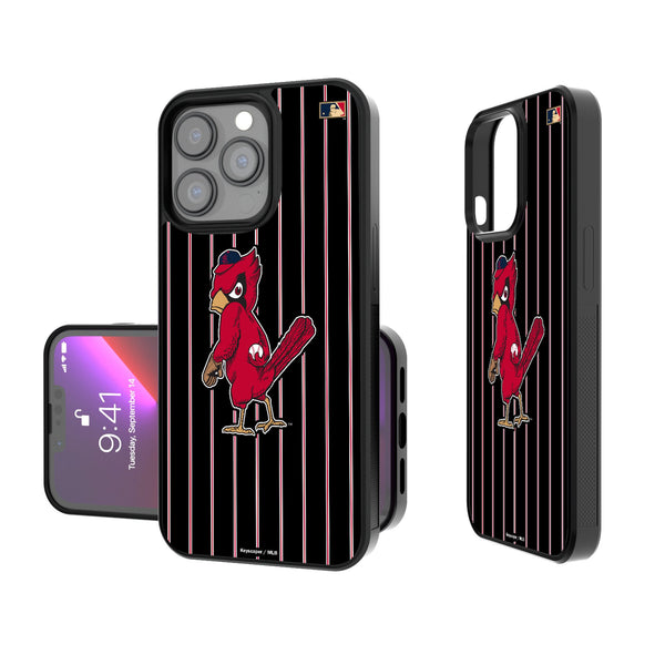 St Louis Cardinals 1950s - Cooperstown Collection Pinstripe iPhone Bump Phone Case