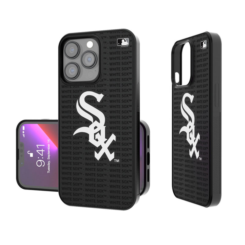 Chicago White Sox Text Backdrop iPhone Bump Phone Case