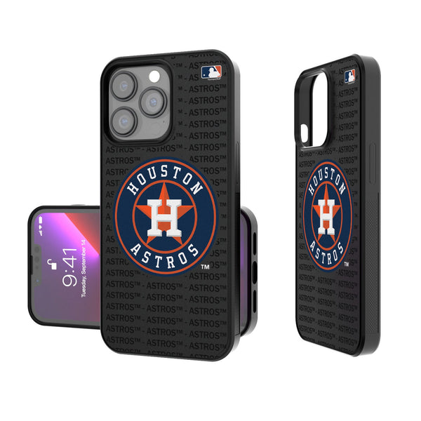 Houston Astros Text Backdrop iPhone Bump Phone Case