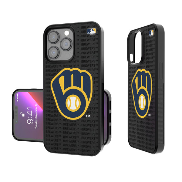 Milwaukee Brewers Text Backdrop iPhone Bump Phone Case