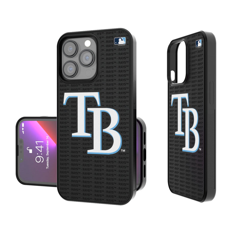 Tampa Bay Rays Text Backdrop iPhone Bump Phone Case