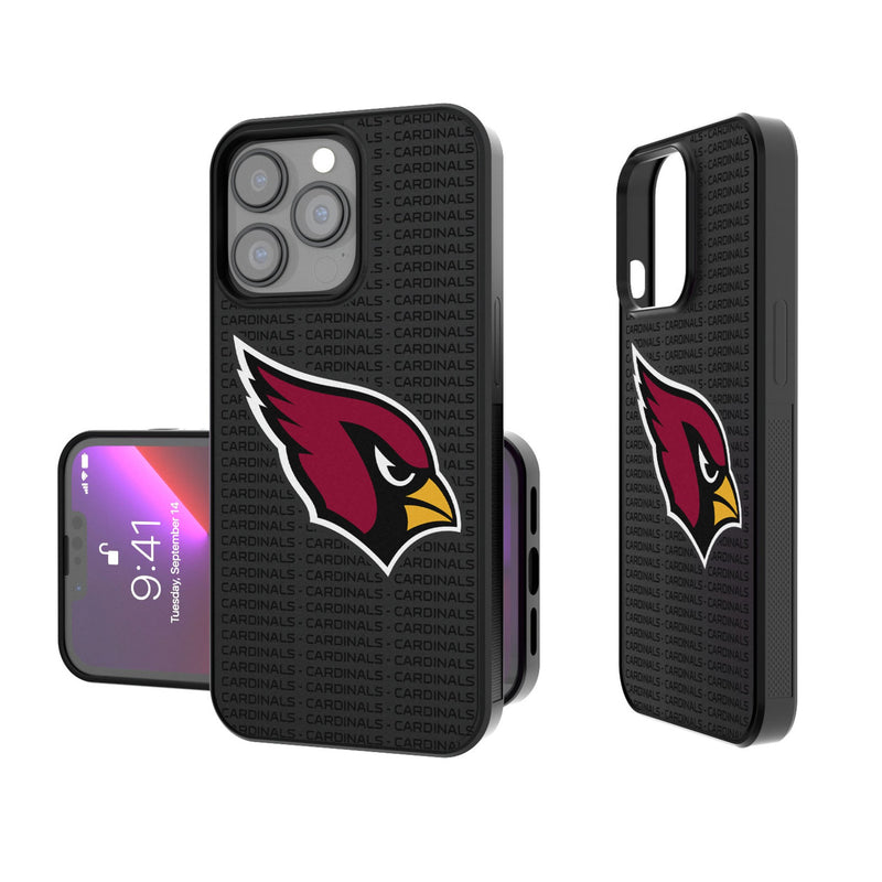 Arizona Cardinals Text Backdrop iPhone Bump Phone Case