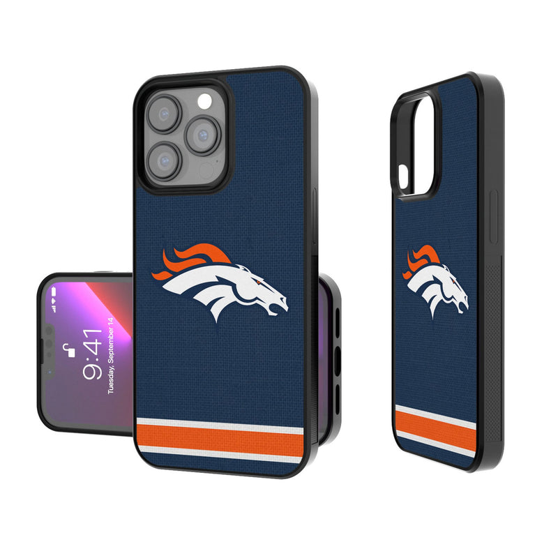 Denver Broncos Stripe iPhone Bump Phone Case