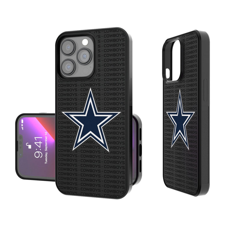 Dallas Cowboys Text Backdrop iPhone Bump Phone Case