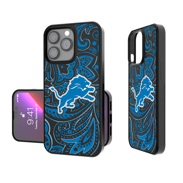 Detroit Lions Paisley iPhone Bump Phone Case