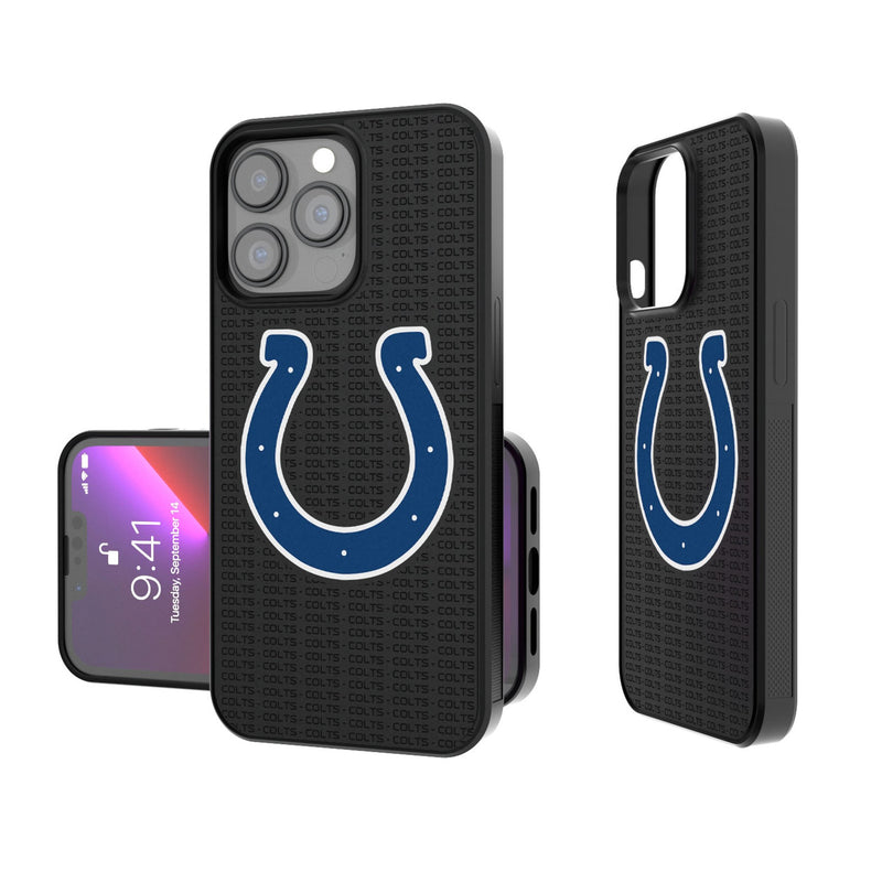 Indianapolis Colts Text Backdrop iPhone Bump Phone Case