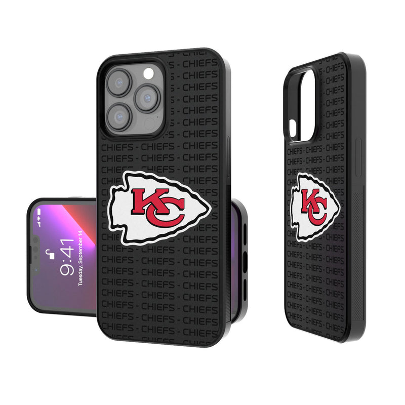 Kansas City Chiefs Text Backdrop iPhone Bump Phone Case