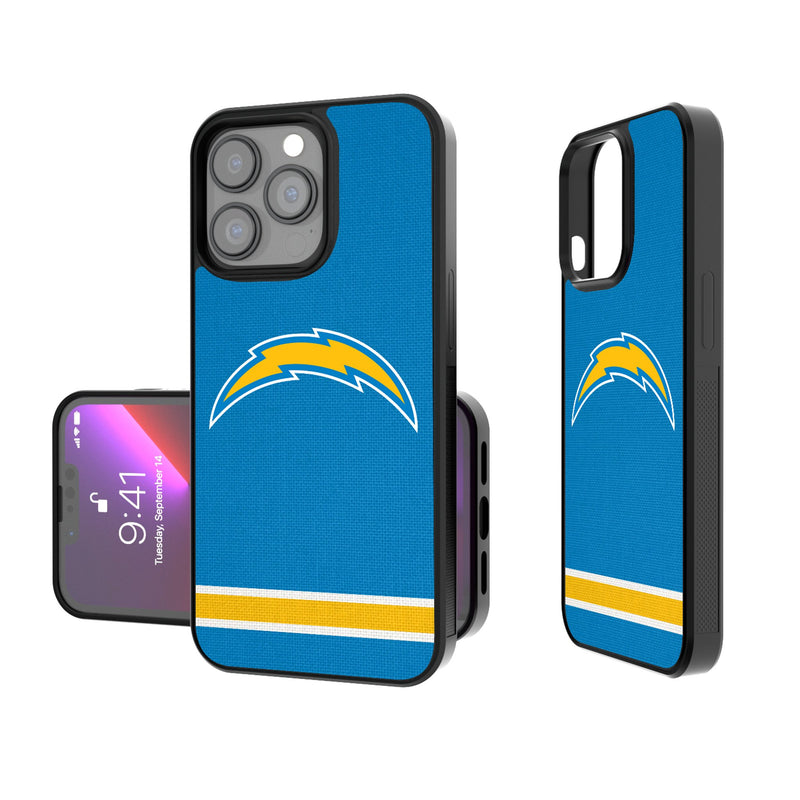 Los Angeles Chargers Stripe iPhone Bump Phone Case