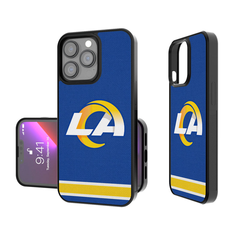 Los Angeles Rams Stripe iPhone Bump Phone Case