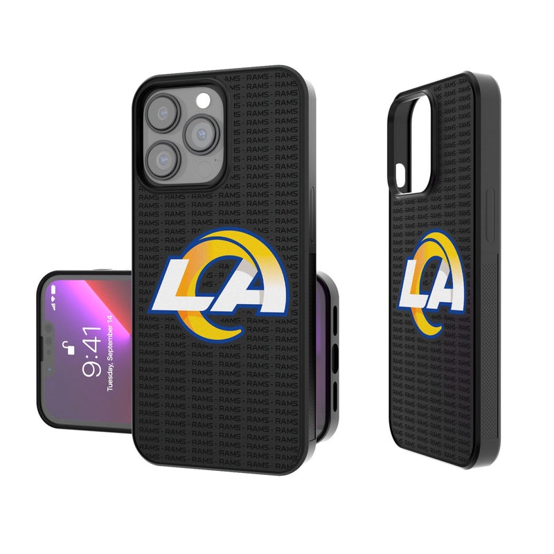 Los Angeles Rams Text Backdrop iPhone Bump Phone Case