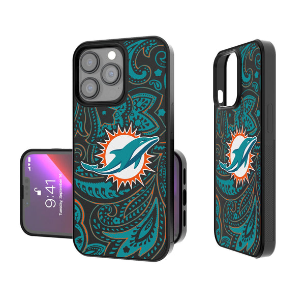 Miami Dolphins Paisley iPhone Bump Phone Case