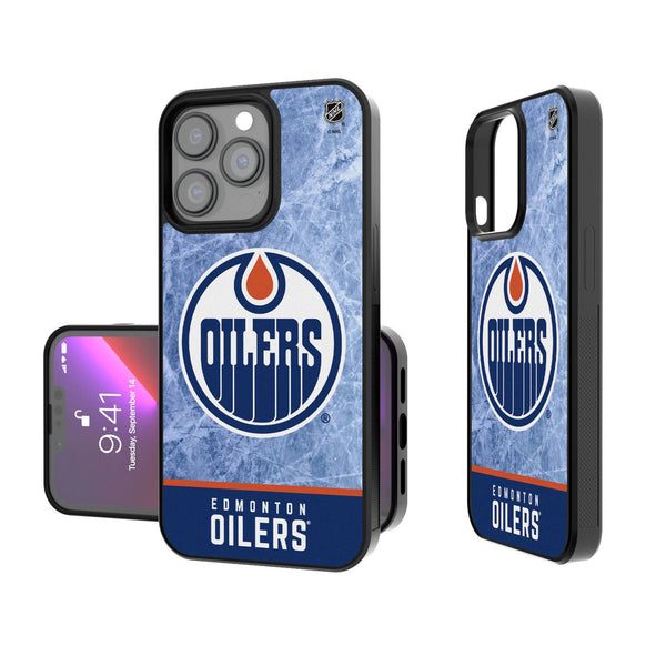 Edmonton Oilers Ice Wordmark iPhone Bump Phone Case