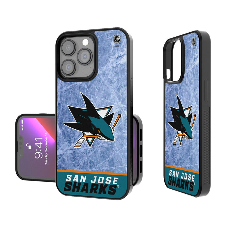 San Jose Sharks Ice Wordmark iPhone Bump Phone Case