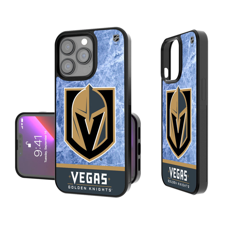 Vegas Golden Knights Ice Wordmark iPhone Bump Phone Case