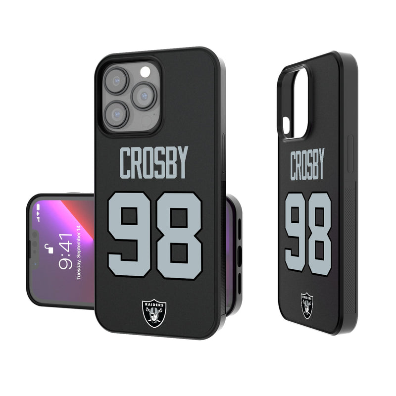 Maxx Crosby Las Vegas Raiders 98 Ready iPhone Bump Phone Case