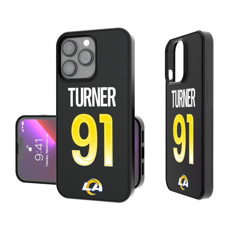 Kobie Turner Los Angeles Rams 91 Ready iPhone Bump Phone Case