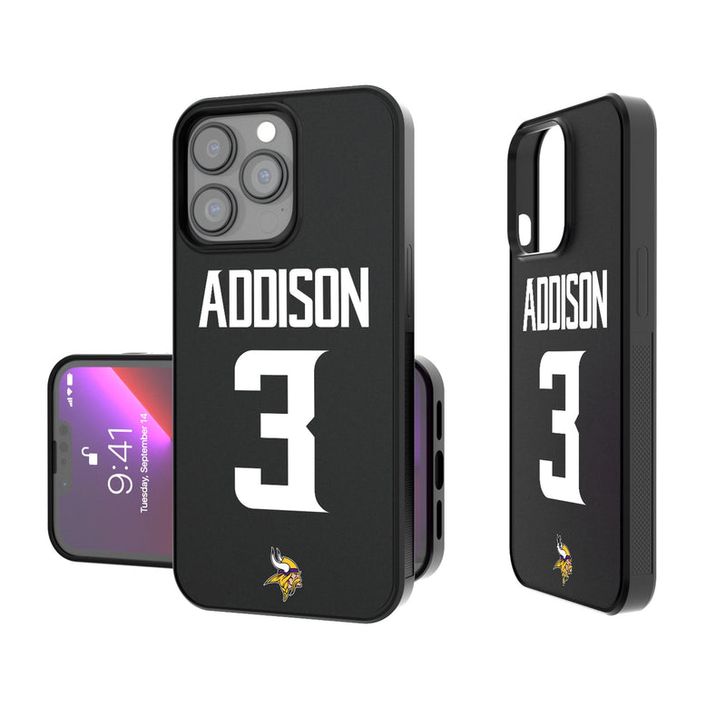 Jordan Addison Minnesota Vikings 3 Ready iPhone Bump Phone Case