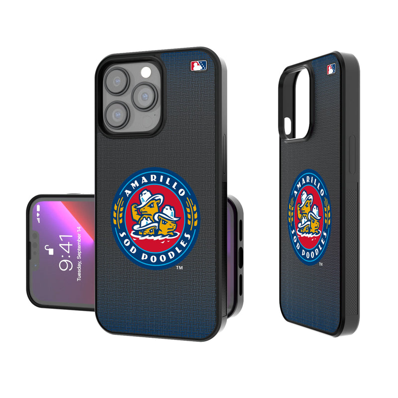 Amarillo Sod Poodles Linen iPhone Bump Phone Case