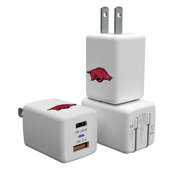 University of Arkansas Fayetteville Razorbacks Insignia USB A/C Charger