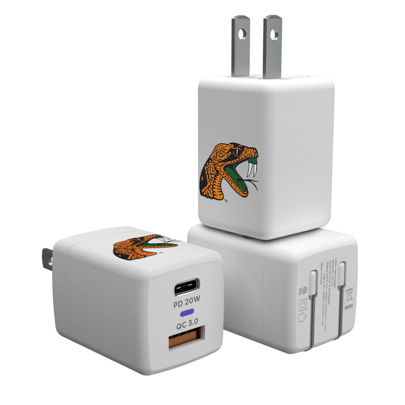 Florida A&M University Rattlers Insignia USB A/C Charger