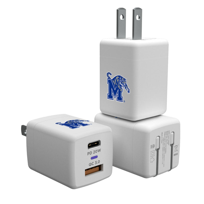 University of Memphis Tigers Insignia USB A/C Charger