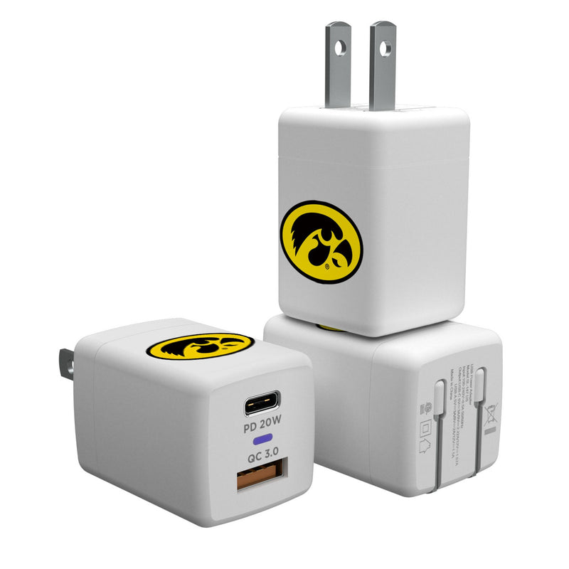 University of Iowa Hawkeyes Insignia USB A/C Charger