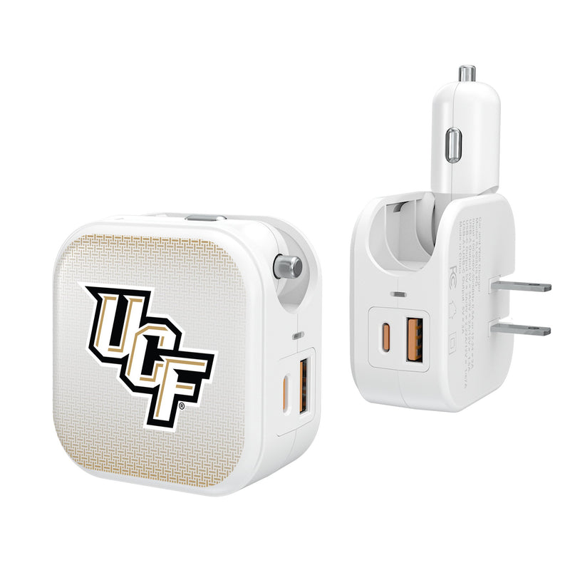 University of Central Florida Golden Knights Linen 2 in 1 USB Charger