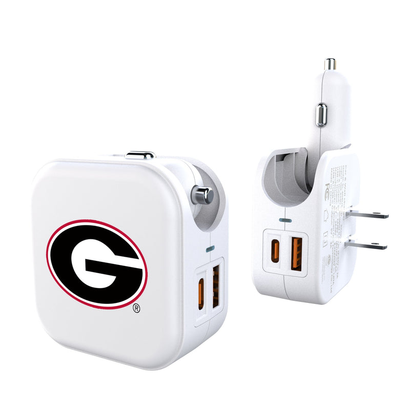University of Georgia Bulldogs Insignia 2 in 1 USB Charger