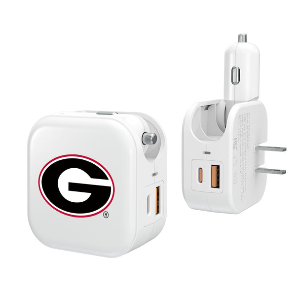 University of Georgia Bulldogs Insignia 2 in 1 USB Charger