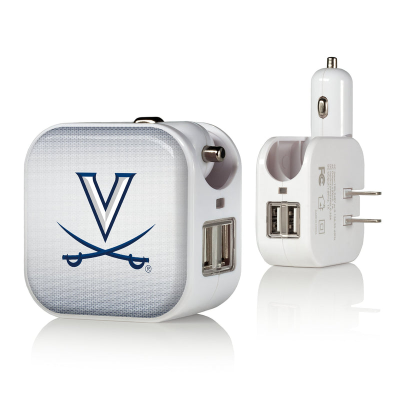 Virginia Cavaliers Linen 2 in 1 USB Charger