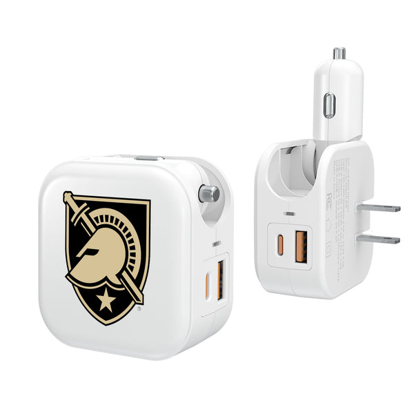 United States Military Academy Black Knights Insignia 2 in 1 USB Charger