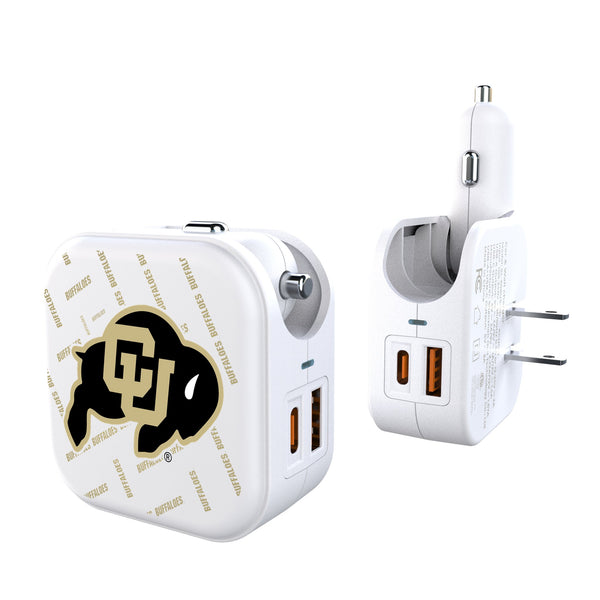 University of Colorado Buffaloes Quadtile 2 in 1 USB Charger
