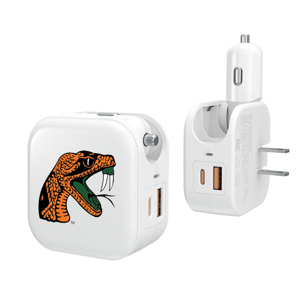 Florida A&M University Rattlers Insignia 2 in 1 USB Charger