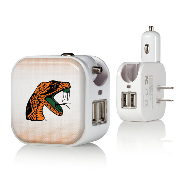 Florida A&M Rattlers Linen 2 in 1 USB Charger