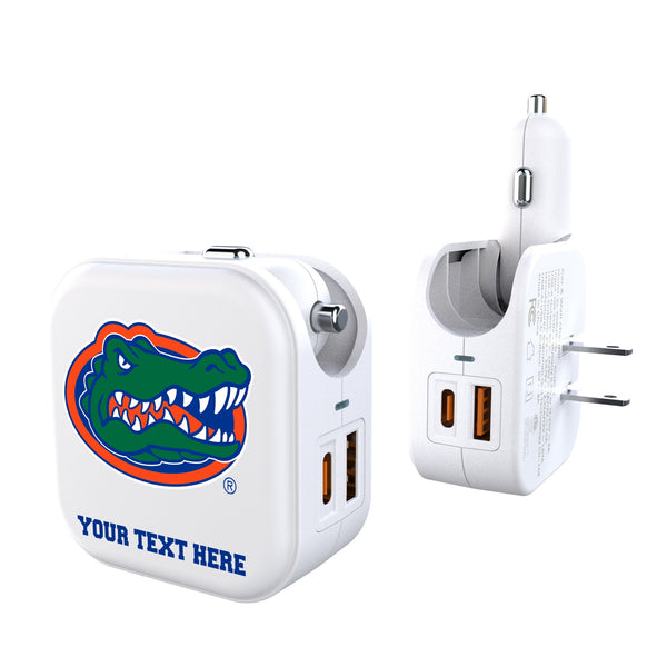 University of Florida Gators Personalized Insignia 2 in 1 USB Charger