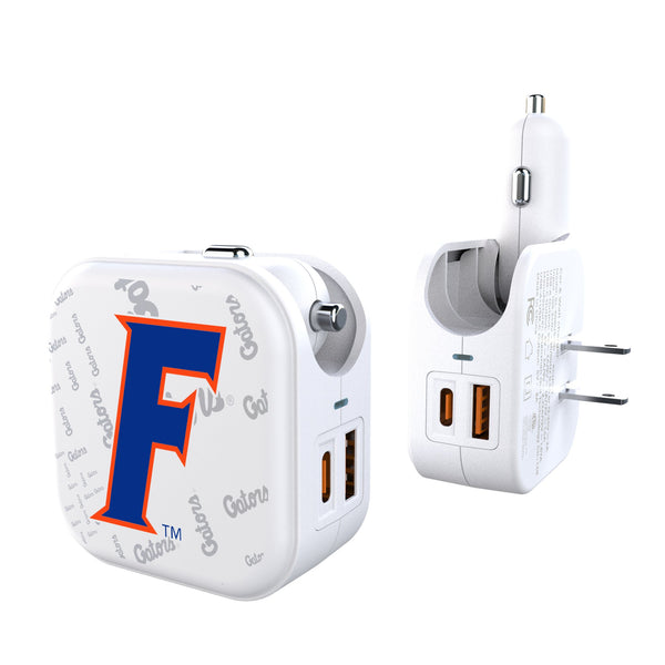 University of Florida Gators Quadtile 2 in 1 USB Charger